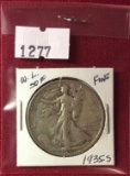 1935-S Walking Liberty Half Dollar, Fine