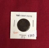 1871 Two Cent Piece, RARE