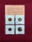 (4) Proof Set of Coins: 1964, 1964, 1969 & 1976