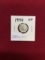 1944 Mercury Dime, XF
