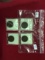 (4) Old Canadian Cents: 1915, 1916, 1920 & 1920