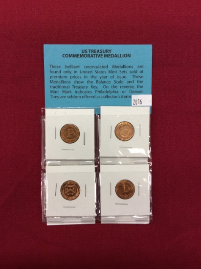 (8) US Treasury Commemorative Medallions