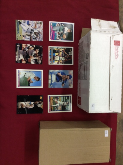 2 Boxes of Sports Collector Cards including Baseball, Basketball, & Footbal