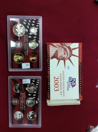 2003 United States Mint Silver Proof Set