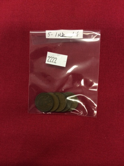 (5) Indian Head Cents