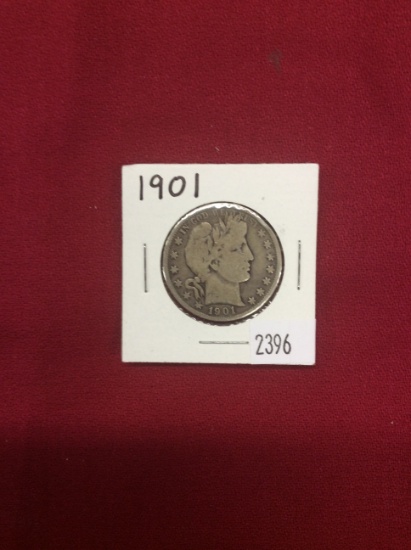 1901 Barber Half Dollar