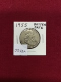 1955 Franklin Half Dollar, Better Date