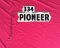 Pioneer Sign Topper, Double Sided