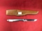 Vintage Gerber Pixie Knife with Sheath, Gerber USA