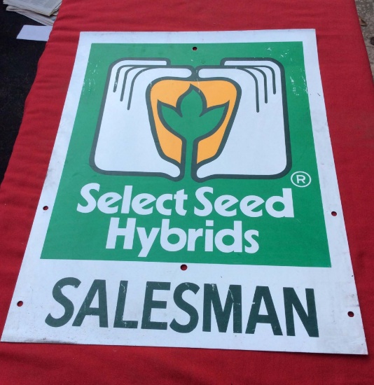 Select Seed Hybrids Salesman Hardboard Sign