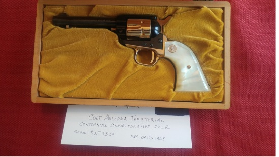 Colt Arizona Territoral Cenn. .22 LR Revolver, Mfg. Date 1963