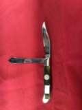 1985 Case NKCA Club Knife green bone 2 bladed number 6068