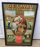 De Laval Cream Separators Framed Advertising Poster