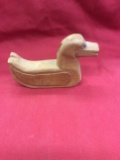 Carved Wood Duck by Nelson Hildebran