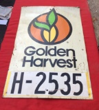 Golden Harvest Hardboard Seed Sign