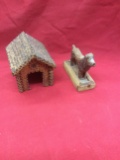 Wood Carvings by Nelson Hildebran, Dog House & Dog