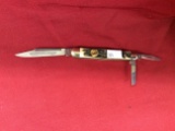 1996 C. Schlieper German Eye NKCA Club knife 3 blades stag whittler L2459 o