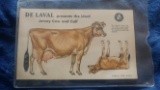 Delaval Jersey Cow & Calf Paper Punch-out