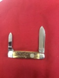 Queen 1981 NKCA 2 bladed stag club knife number 11624 out of 12000