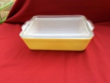 Vintage Pyrex Yellow Baking Dish with Lid