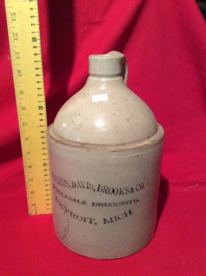 Williams, Davis, Brooks & Co. Crock Jug