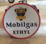 Mobilgas  Ethyl Porcelain Sign (2 sided)