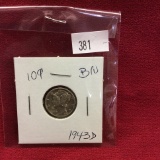 1943-D Mercury Dime UNC