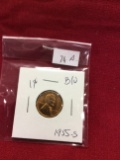 1955-S Wheat Penny B/U