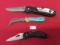 3 Pocket Knives Single Blade ( 2- Frost China, 1- Germany)