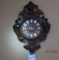 Black Forest Clock, Key & Pendulum Inside, Small Brass Rod Broke Inside  26