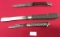 3 Pocket Knives  Single Blade (1 Buck 501 USA)( 1 Imperial) (1-Unknown)