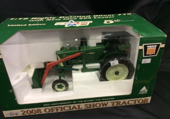 SpecCast Collectible Oliver 770 With New Idea Loader 50th Anniversary  1/16