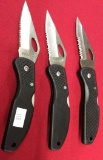 3 Pocket Knives Single Blade (Maxam Made in China)