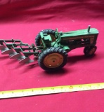 John Deere Tractor With Plow  1/16