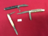 3 Pocket Knives 2 Bladed (1 USA, 1 Unknown, 1 Camillus)