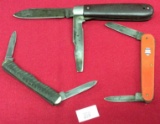 3 Pocket Knives 2 Bladed (1-Troll Germany,1- Van Cam, 1- Imperial)