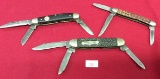 3 Pocket Knives 3 Blades (1-Camillus, 1- Boker (German), 1- Ulsten(USA))