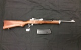 Ruger Mini-14, .223 Cal., Wood Stock, Stainless Finish with 20 round Mag &
