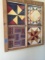 Framed Window with Quilt Patches