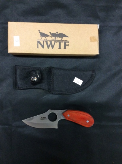 NWTF Knife with Sheath & Box