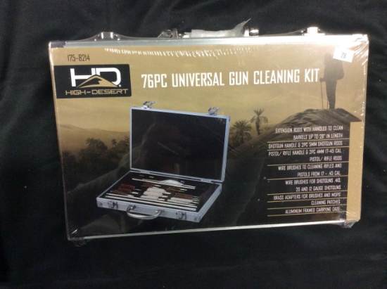 High-Desert 76 Pc. Universal Gun Cleaning Kit, New in Orig. Packaging