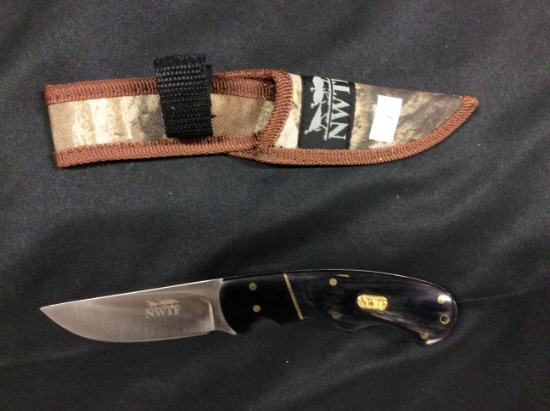 Grant County Gobblers 2010 #11 NWTF Knife with Sheath & Box