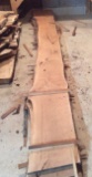 4 pieces of Red Oak Rough saw lumber approx.. 12 ft. long