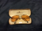 Adensco Chesterfield Shooting Glasses in Case, made in Italy