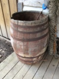 Large Wooden Barrel