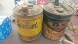 (2) 5 Gallon Cans - DX & Sunfleet