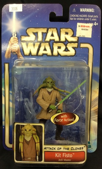 Star Wars Attack of the Clones Kit Fisto Jedi Master with force Action