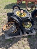 Assorted planter wheels