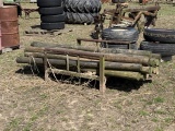 Wood fence post and rack