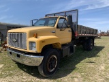 1993 Chevrolet Kodiak flatbed truck with 177,000 miles, gas with hoist